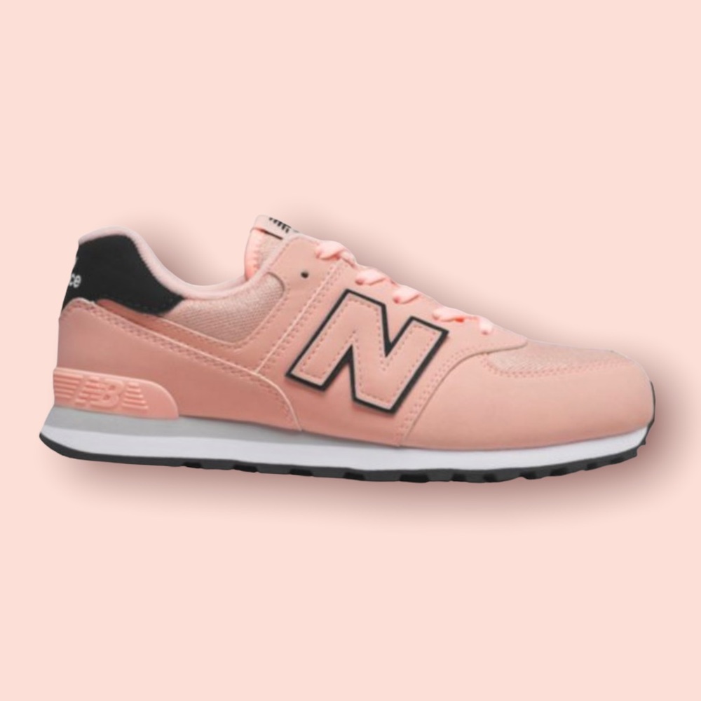 NWT New Balance 574 Fashion Metallic Sneakers Cloud Pink Athletic Running Shoes